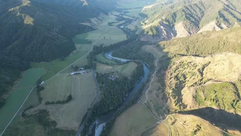 Murchison River – High Aerial View Stock Footage 303284271