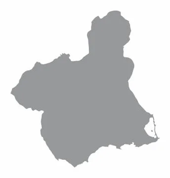 Murcia region map Stock Illustration