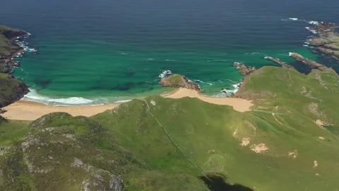 Murder Hole Beach in Sumer Day, Donegal, Ireland Stock-Footage 234652861
