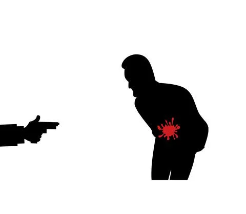 Murder of a person Stock Illustration