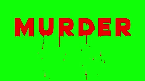 MURDER text designed with flowing red bl... | Stock Video | Pond5