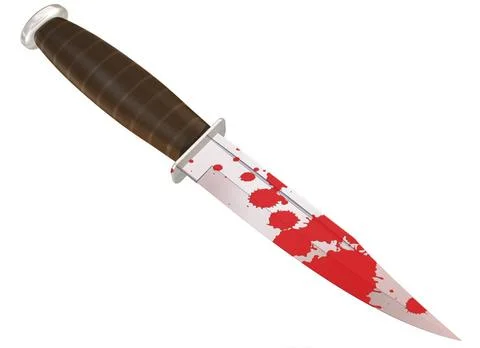 Murder weapon Illustration of a blood splattered murder weapon Copyright: ... Stock Photos