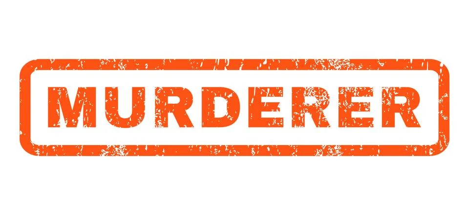 Murderer Rubber Stamp Stock-Illustration