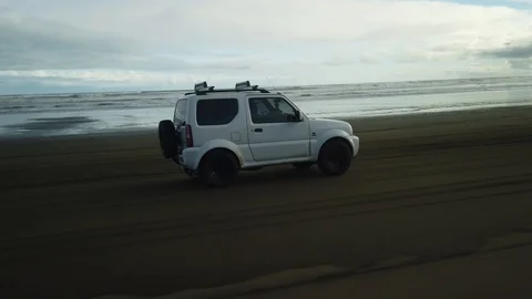 Muriwai Beach Off Road Stock Footage 110688756