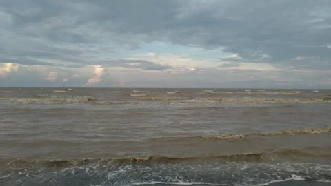 Murky beach Video stock 273970654