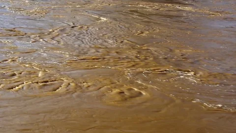 Murky water after a storm Stock Footage 69889196
