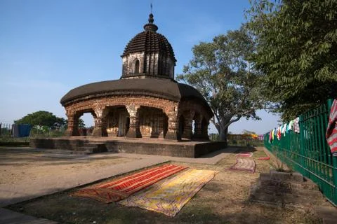 Murli mohan temple wide angle view Stock Photos