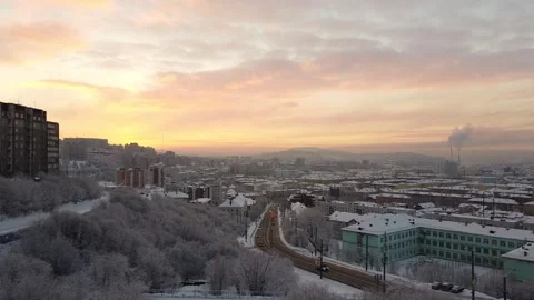 Murmansk landscape. Sity. Stock Footage 159449259