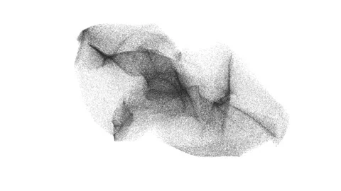 Murmuration simulated using particle physics. Video stock 145692183