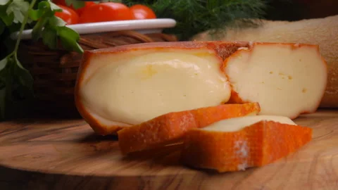 Murol is a pasteurised, semi-soft, cow's milk cheese Stock-Footage 106145674