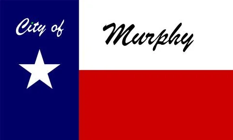 Murphy city flag vector illustration, Texas state イラスト素材