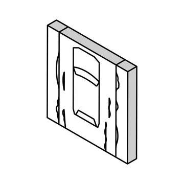 Murram road isometric icon vector illustration 库存插图
