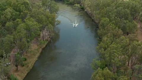 The Murray river in Australia Stock Footage 146408973