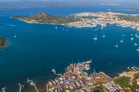 Murter aerial Stock Photos