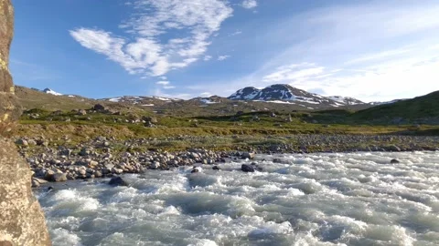 Muru River at  Jotunheimen Norway Stock Footage 156791258