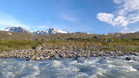 Muru River at  Jotunheimen Norway Stock Footage 156791576