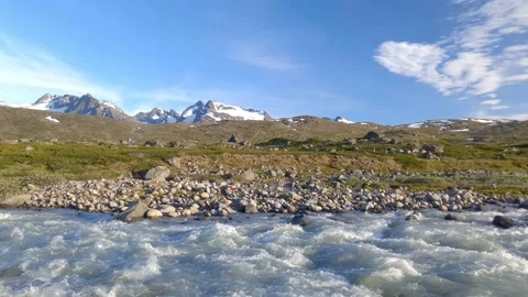 Muru River at  Jotunheimen Norway Stock Footage 156791686