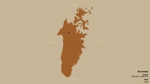 Musandam - Oman. Bounding box. Pattern Stock Illustration