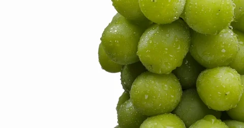 Muscat Grapes. Stock Footage 128936872