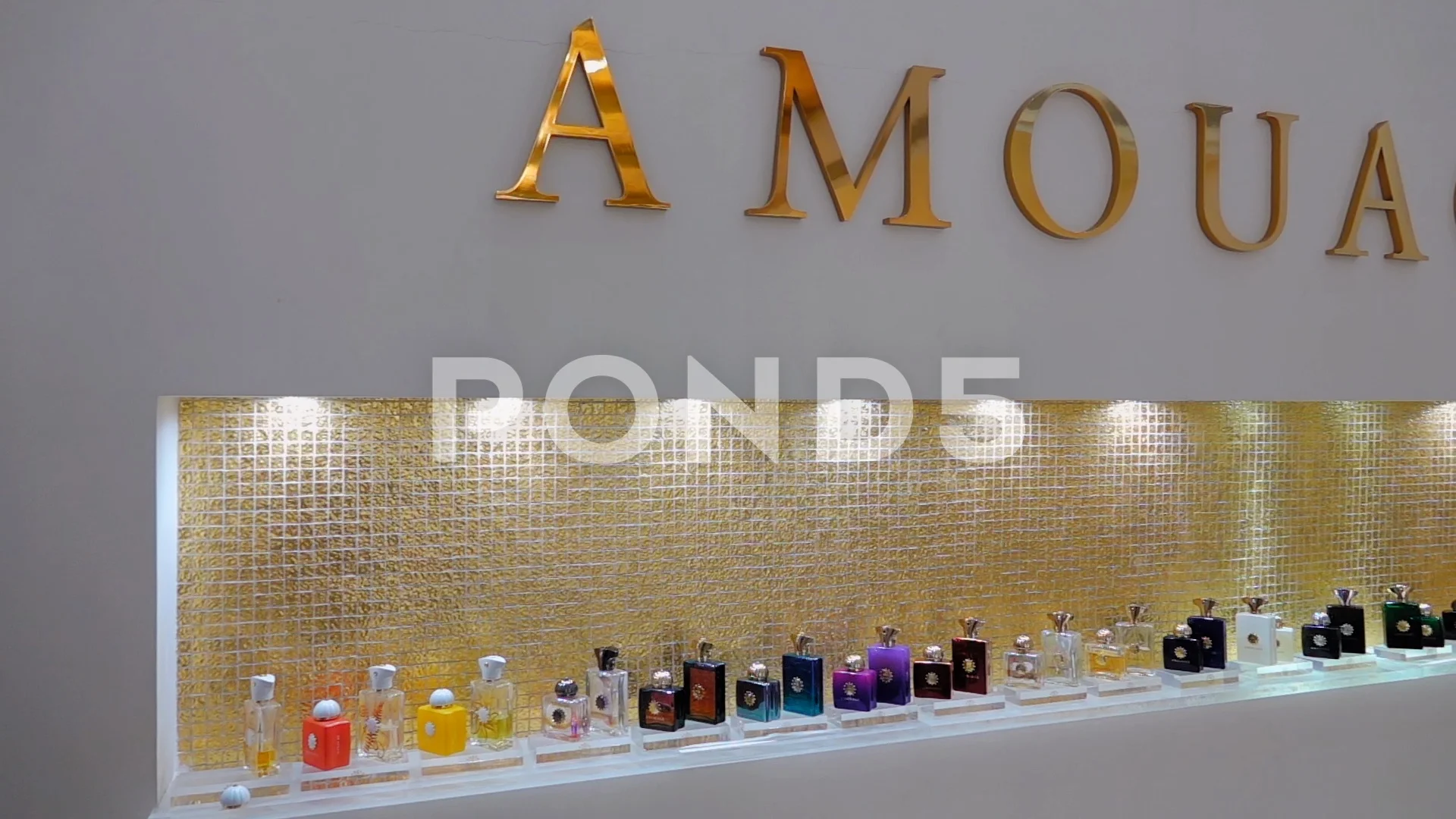 MUSCAT OMAN circa January 2020 Amouage Perfumes on Display for Sale in Shop