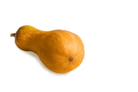 Muscat pumpkin on a white background. Isolate. Foto stock