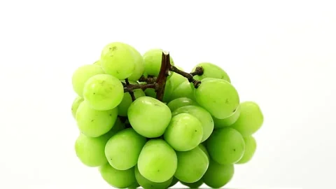The muscat on the white background Stock Footage 91799467