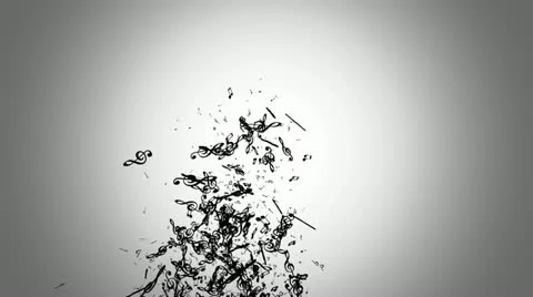 Muscial note graphic Stock Footage 11488810