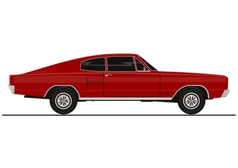 Muscle car. Stock Illustration