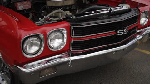Muscle Car Walkby Stock Footage 25240557