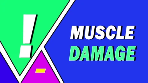 Muscle damage is the disruption of muscle structure or function due to injury 스톡 동영상 304975236