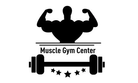 Muscle Gym Centre Stock Illustration