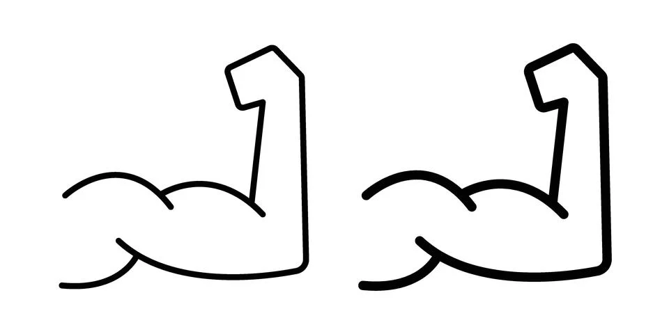 Muscle icon or illustration vector symbols Stock Illustration