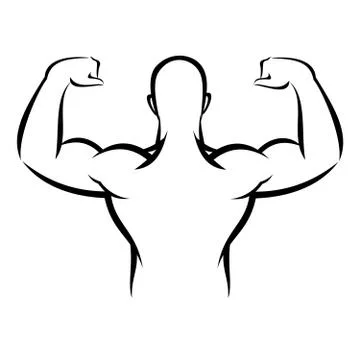 Muscle man Stock Illustration