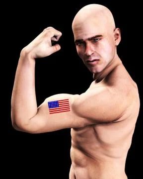 Muscle Man Stock Illustration