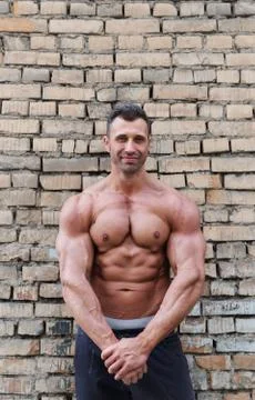 Muscle man Foto stock