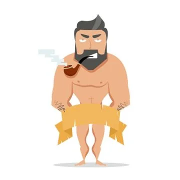 Human Body - Muscular Man stock illustration. Illustration of barbarian -  22770684