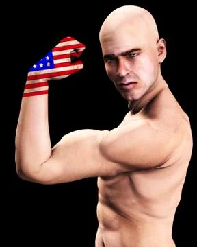 Muscle Man US Stock Illustration