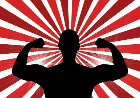 Muscle Power Ilustração Stock