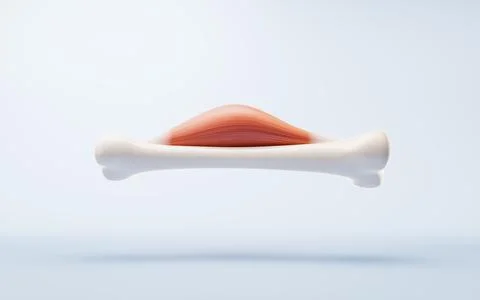 Muscle structure, medical concept visualization, 3d rendering. Stock Illustration