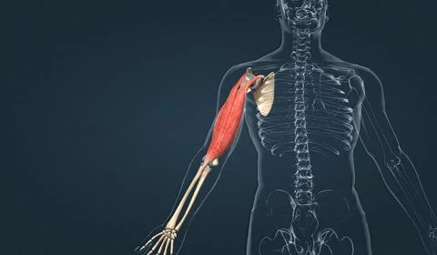 Muscle of the upper arm Stock Illustration