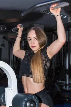 Muscle work out Stock Photos