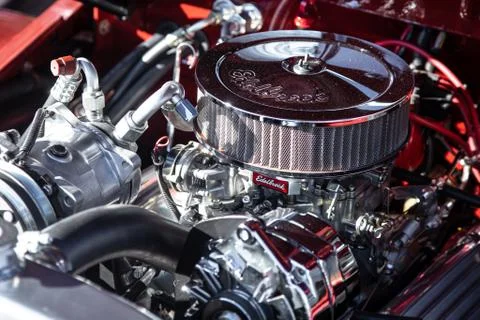 Musclecar engine Stock Photos