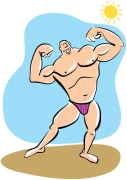 Muscleman Stock-Illustration