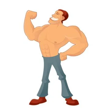 Muscleman Stock Illustration