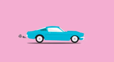 Muscul car Stock Illustration
