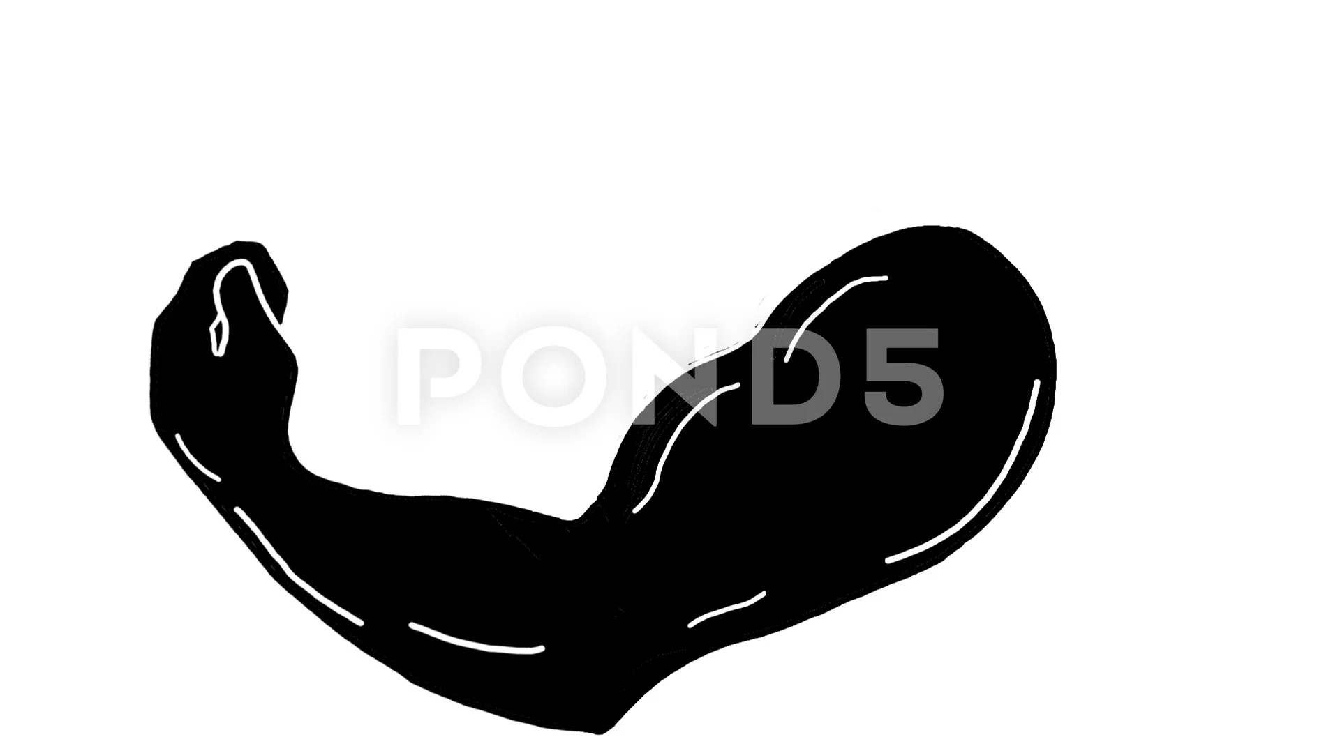 flexing muscle clipart