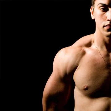 Muscular guy Stock Photos