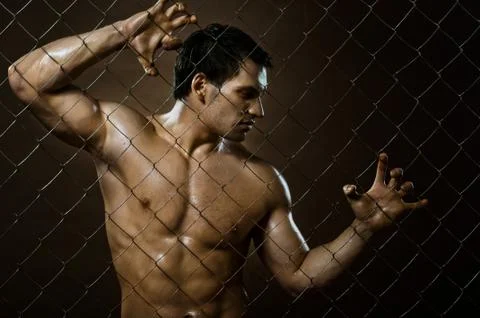Muscular guy Foto stock