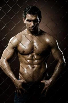 Muscular  guy Stock Photos
