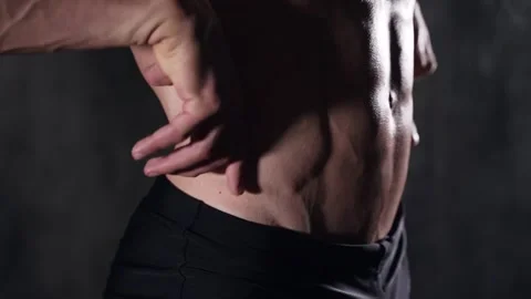 Muscular man Stock Footage 146690587